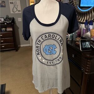 Carolina Tarheels Blue Relaxed Graphic Short Sleeve T-Shirt